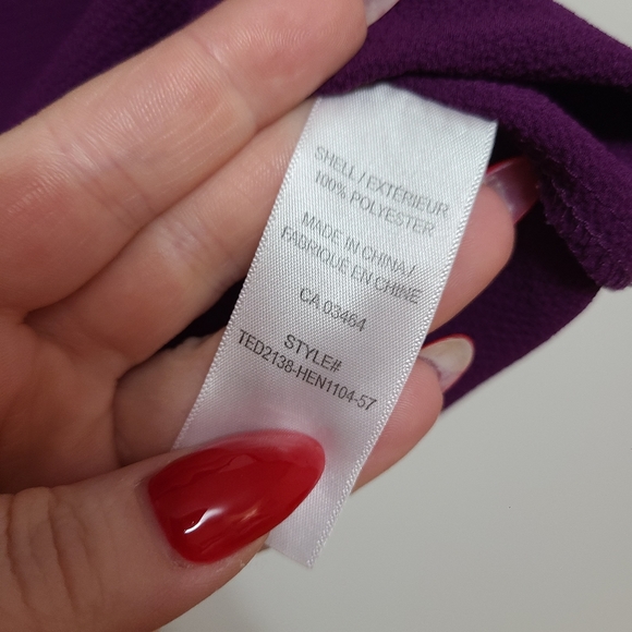 L Rickis purple blouse sleeveless top v neck - Picture 5 of 6